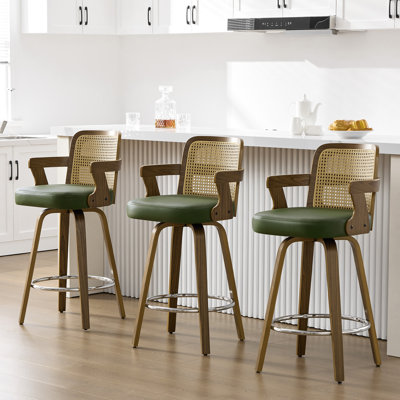 Tabouret de bar et tabouret de bar 26,77 po avec accoudoirs