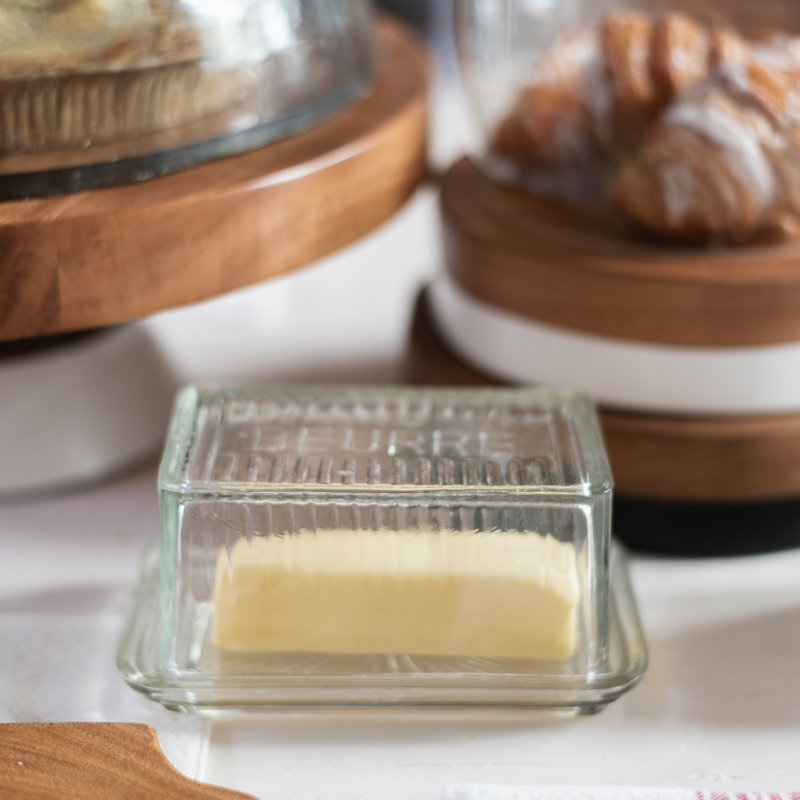 Bistro Glass Butter Dish