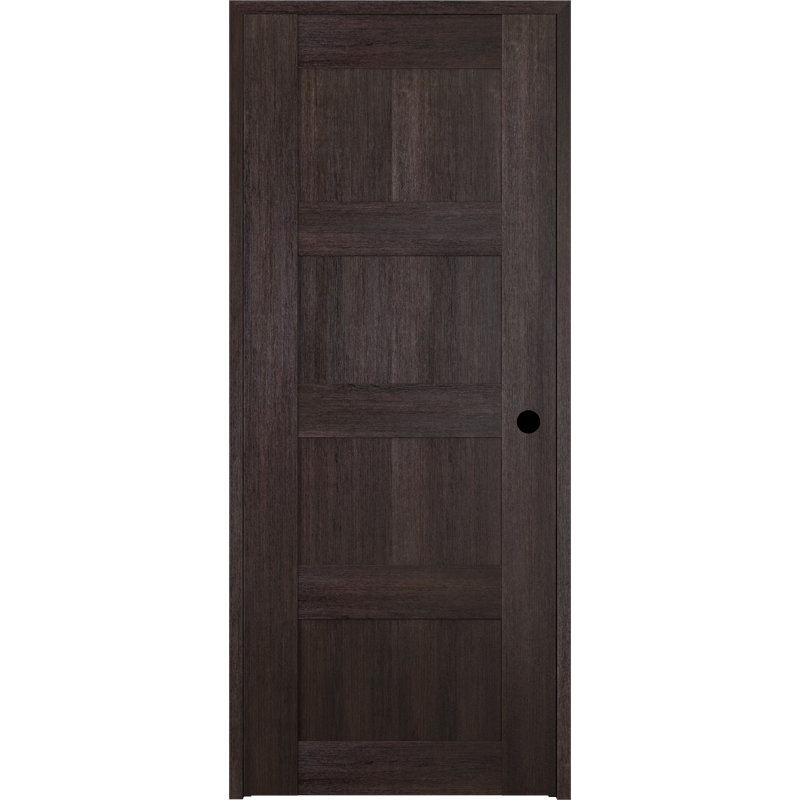 Porte battante simple à panneau en bois manufacturé Avon 07 3R, 23,875 po x 79,37 po, Chêne Veralinga, Côté gauche