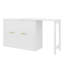 Lit simple escamotable mural avec bureau mobile, lit escamotable avec coussin escamotable