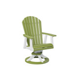 Berlin Gardens Comfo Back Regular Top With White Base Swivel Rocker Dining Chair