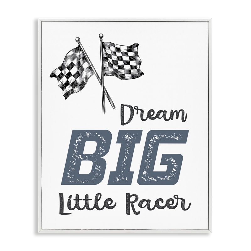 «Dream Big Little Racer», estampe numérique, design par Christine Simpson Art, H 14 po x l 11 po
