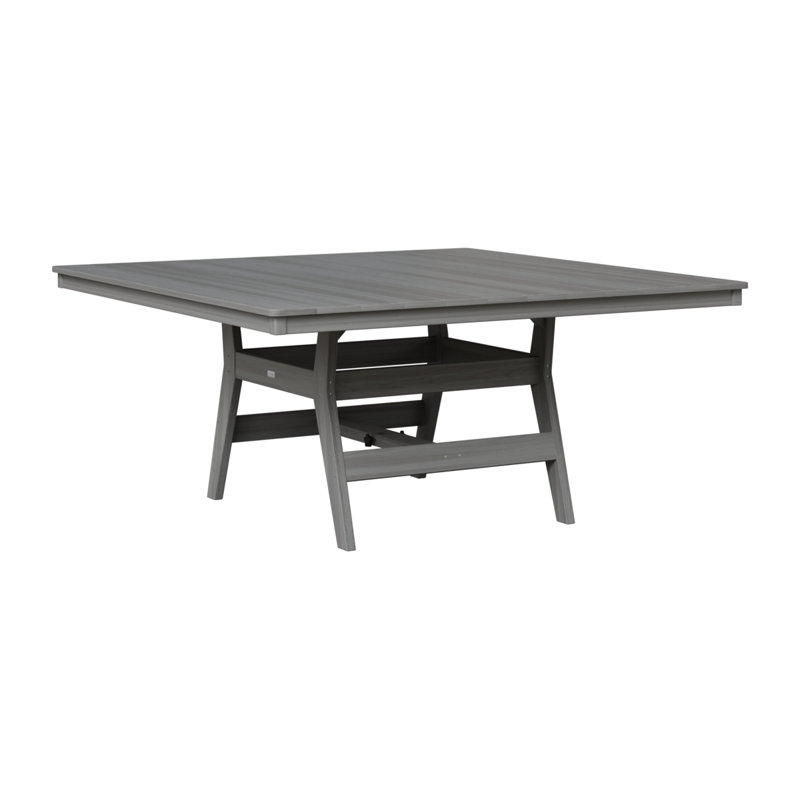 Table de salle à manger carrée 66 "Berlin Gardens Harbor, Bois flottant gris, Bois flottant gris