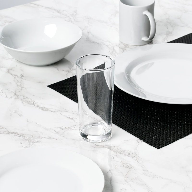 Waterside Elegant Porcelain 18-Piece Dinnerware Set for Two