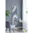 Elongated Landscape Rectangle Framed Artwork with Textured Silver Frame and Embedded Crystals, Rustic Decorative Piece for Living Room or Gallery Wall