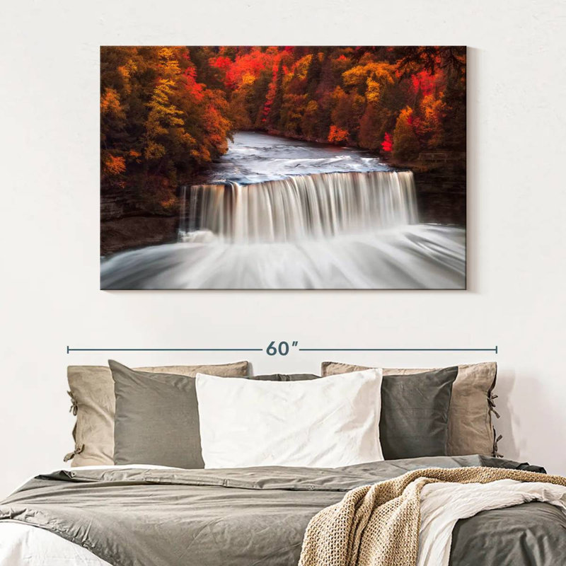 Alvord Tahquamenon Falls en automne, H 34 po x l 51 po