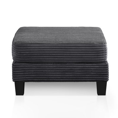 Luka Square Chenille Storage Ottoman