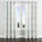 Abstract Room Darkening Curtains - Ivory Borbon Grommet Curtain - 1 Panel-810160106-810160104