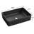 19.68" x 14.37" Rectangular Ceramic Vessel Bathroom Sink, Above Counter Vanity Sink with Fluted Exterior, Standard 1.75" Drain Opening-135898150