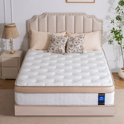 Medium Hybrid Mattress With Cooling Gel Foam  With Certipur-Us Certified Pocket Spring, Pressure Relief, Motion Isolation