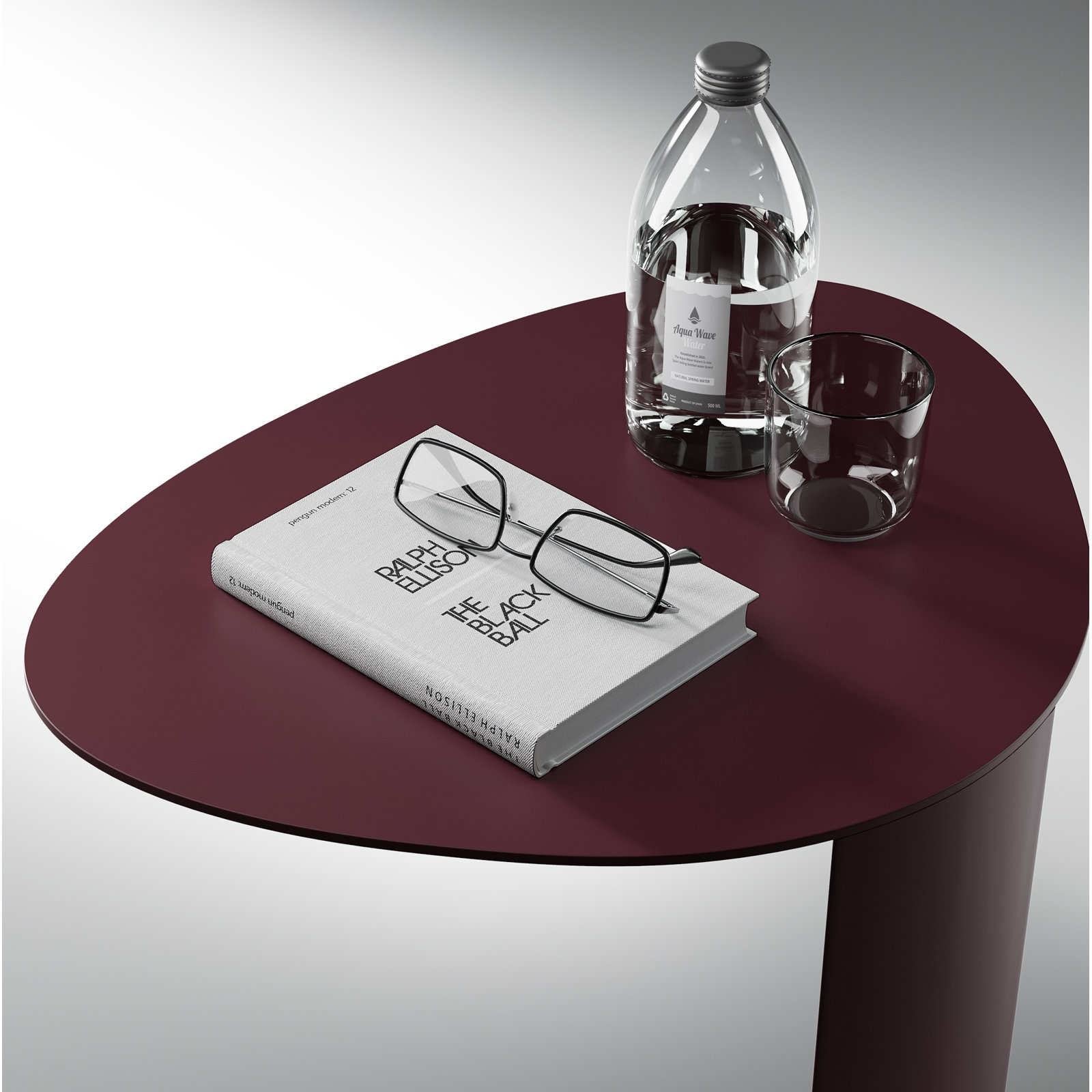Bink End Table, Merlot