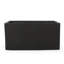 Jardinière en oxyde de magnésium pour jardin - 81 cm L x 39,5 cm P x 40,6 cm H - Conception légère en béton noir pour l'extérieur