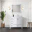Meuble-lavabo l 36 po x P 22 po, décalé à droite et miroirs 34 po-614184686
