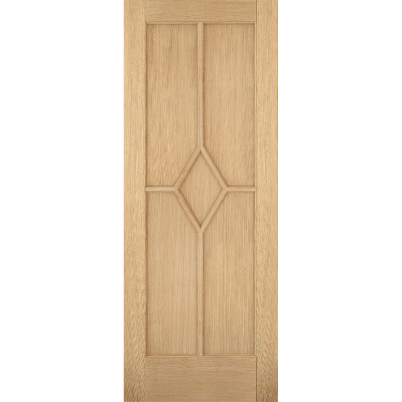 Reims Prefinished Oak Internal Door, 1981mm H x 686mm W x 44mm D, Fire Doors