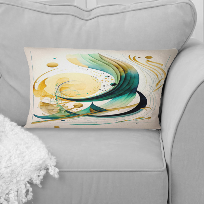 Coussin Golden Spiral Mouvement III - Abstract Spirals