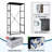 4 Drawer Dresser for Bedroom, Narrow Chest of Drawers, Wooden Top and Study Iron Frame 18"x37.5"-(WxH)