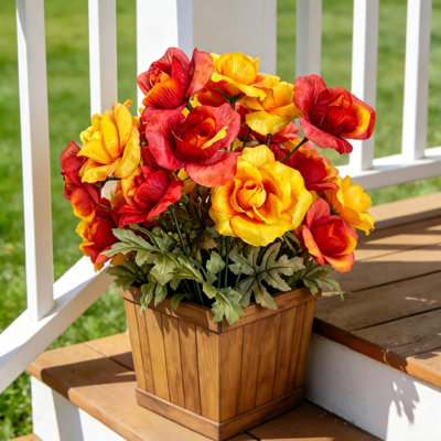 Bouquet de roses artificielles 5 têtes