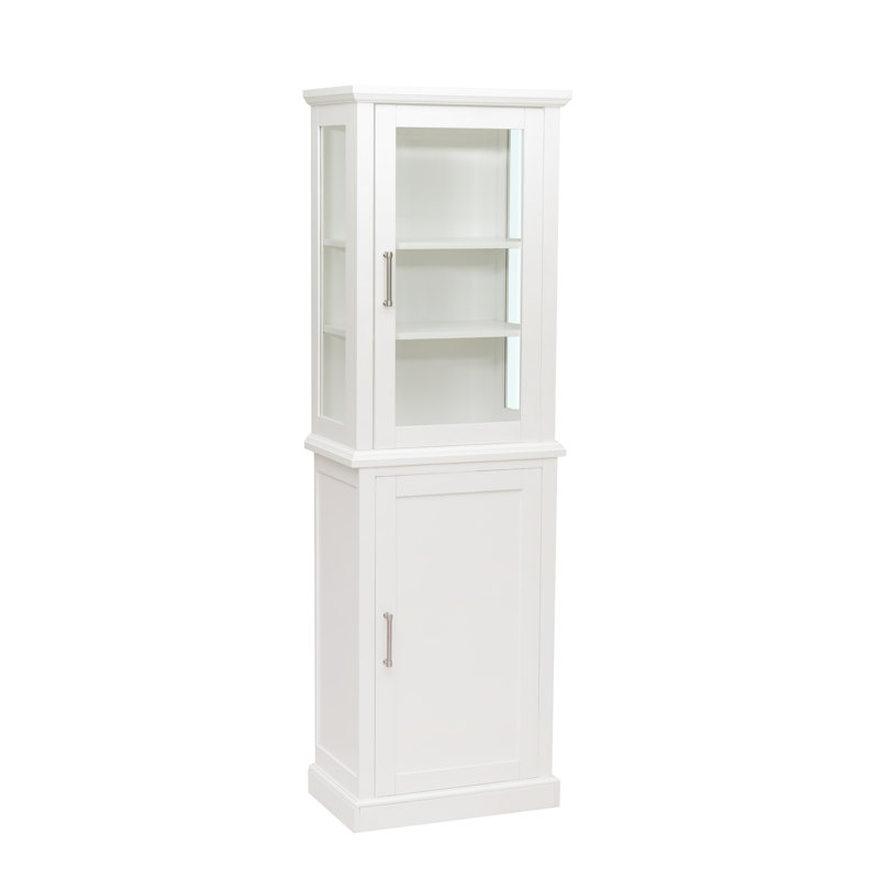 Armoire haute de salle de bain Imojen, Blanc