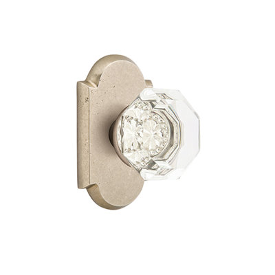 Ensemble de boutons de passage Emtek avec bouton de rosette et de vieille ville Sandcast # 1