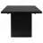 Houston Black Rectangular Double Pedestal Dining Table