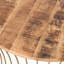 Table basse en bois de manguier et en fer