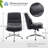 Upholstered Armless Task Office Chair without Wheels-1868986323