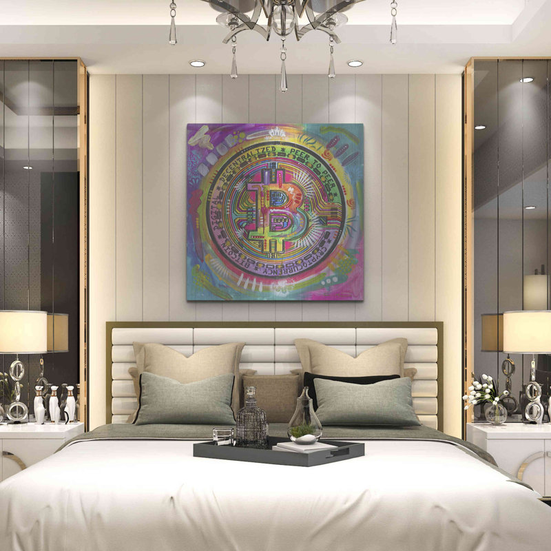 " Bitcoin " Print, 36" H x 36" W