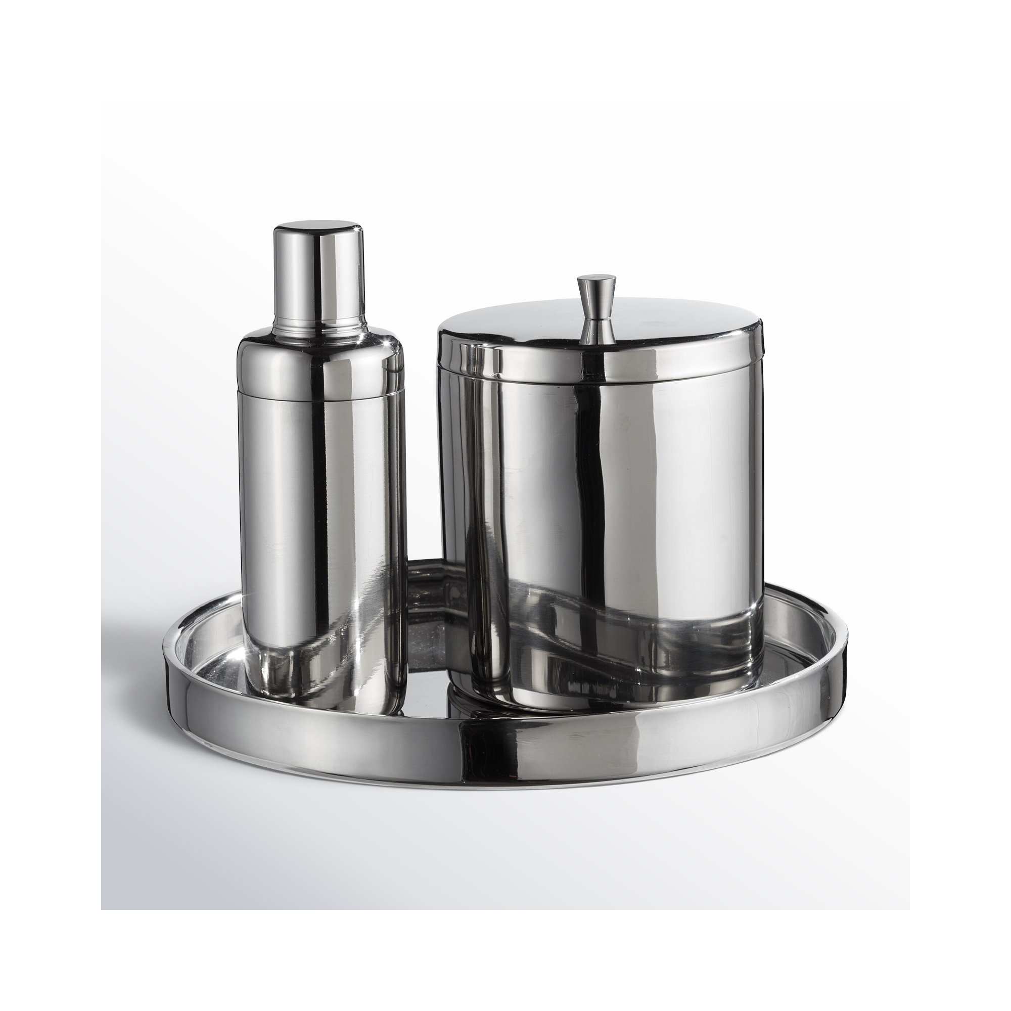 Stainless Steel Bar Tool Set, Silver