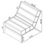 Chaise sans accoudoirs en acrylique Staeell-687140194