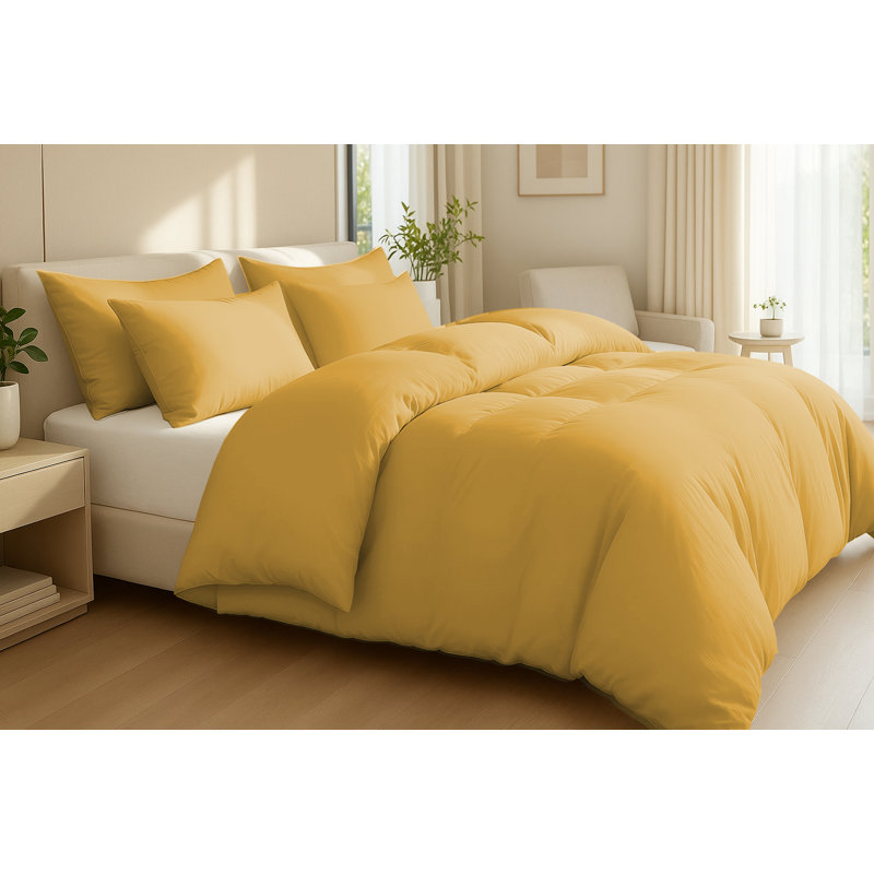 Hotel Collection Egyptian Cotton Duvet Cover Set – 100% Premium Natural Cotton, Lightweight & Breathable with Zipper Closure