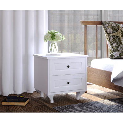 Anyelis 45cm W Manufactured Wood Bedside Table