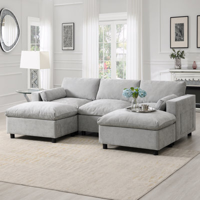 Canapé modulaire 86,5 po Chenille