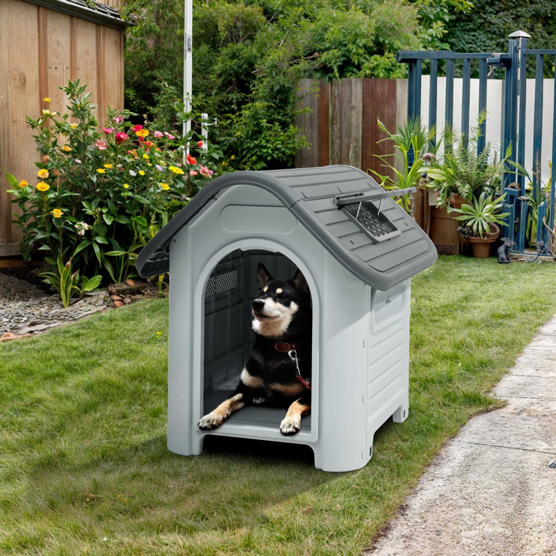 Niche pour chien d'extérieur avec lanterneau et ventilation - différentes tailles de chien, H 29,5 po x l 28,3 po x P 34,3 po