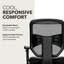 Chaise de travail en filet Basyx
