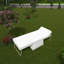 Lit convertible 4 en 1, canapé-lit pliant pour la chambre à coucher, 36 po blanc avec rembourrage confortable et conception moderne 1 lit, chaise, structure en mousse-1090932980