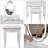 Princess Vanity Desk With Cushioned Stool & LED Mirror - For Bedroom Makeup Organization-7376968