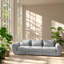 Canapé-lit modulaire en flanelle convertible 3 places l 36,61 "x P 101,58" x H 28,74 "Cloud
