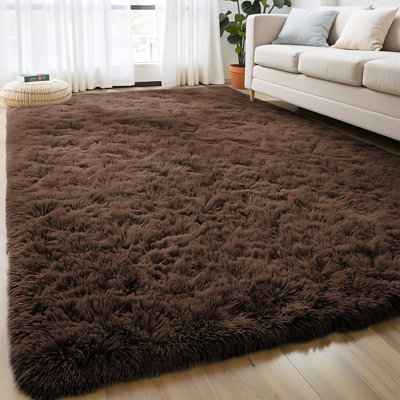 Machine Tufted High Pile Shag Area Rug(Ultra Soft & Fluffy)