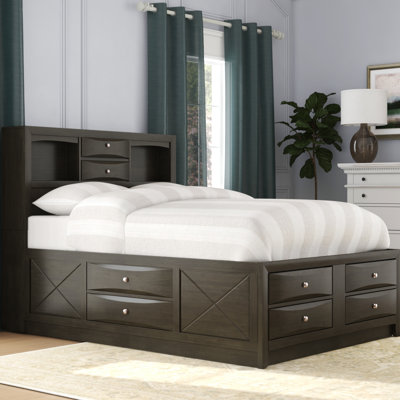 Weidman Storage Platform Bed in Gray Oak -  Latitude Run®, LTTN5412 45556212