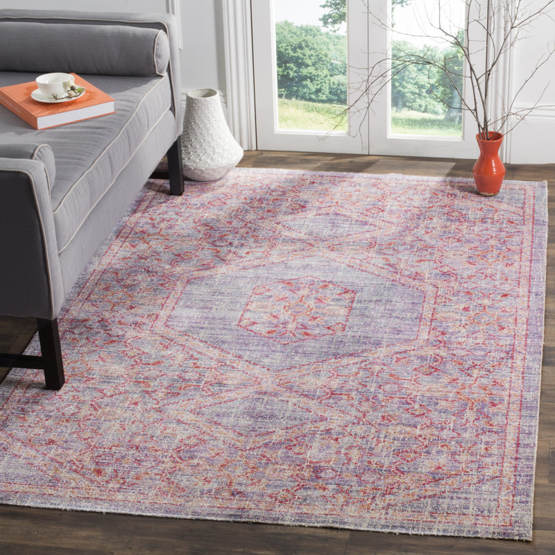 Trowbridge Oriental Cotton Hand Woven Area Rug, Rectangle 122 x 183 cm