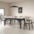 Modern minimalism rectangle dining table set-106261734