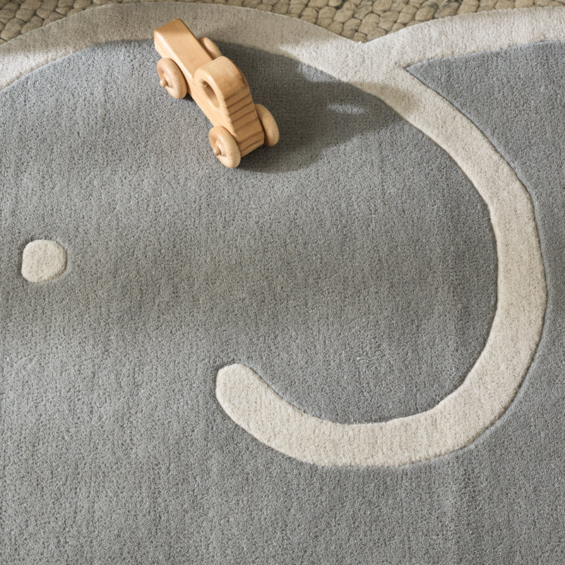  Kids 903 Hand Tufted 85% Wool; 15% Cotton Kids Rug, 4'-0" X 6'-0" Rectangle