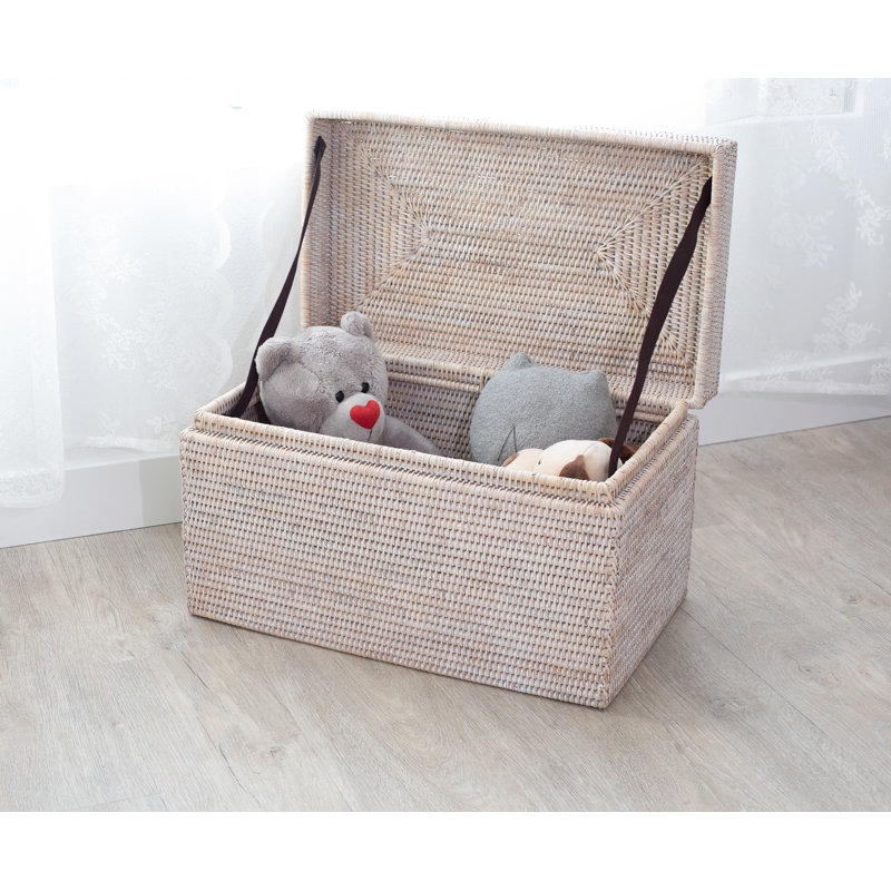 Lancaster Rattan RattanTrunk, White Wash