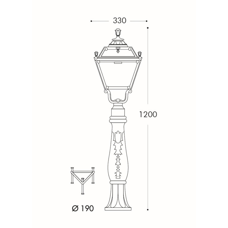 Urbanski Transparent Lamp Post (Full)