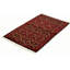 One-of-a-Kind 3'5" x 5'10" 1980s Rectangle Wool Area Rug in Black and Red