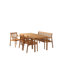 Sammen Outdoor Teak Bench