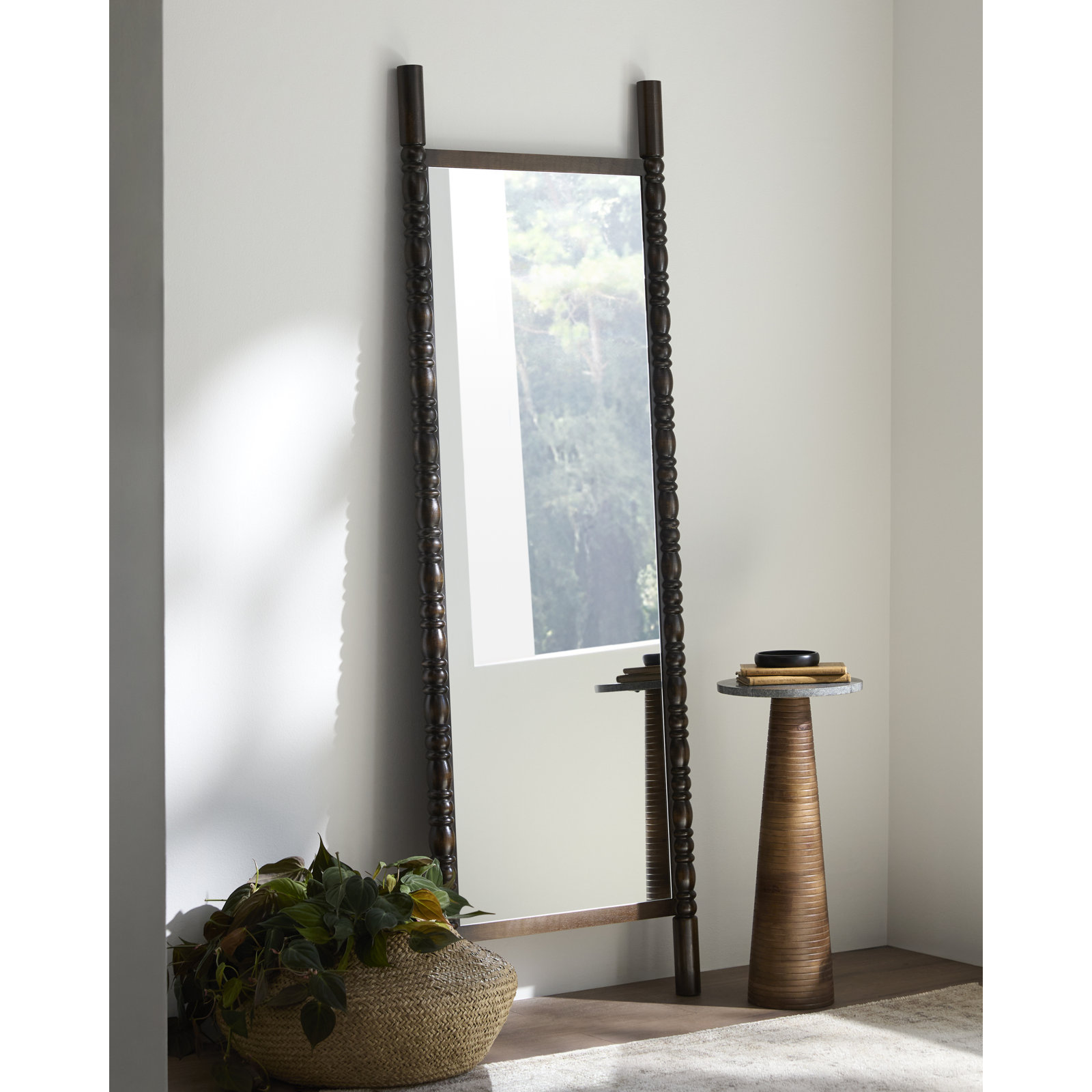 Bennet 30" Full-Length Mirror, 65" x 22", Dark Brown
