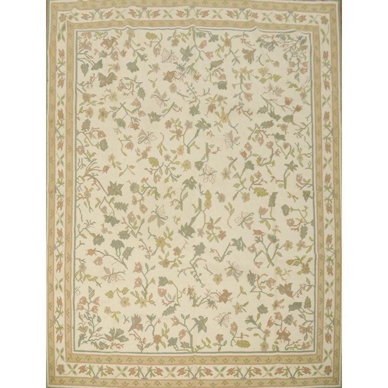 Tapis gris de style Gabbeh 10 x 10 avec des détails colorés minimalistes