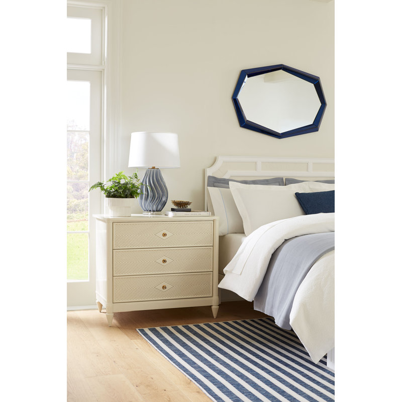 Felicity 3 - Drawer Solid Wood Nightstand