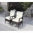 2-Piece Liberatore Dining Chairs With Cushions (Beige Cushion), Chair